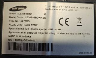 Tv Samsung LE26S86BDX