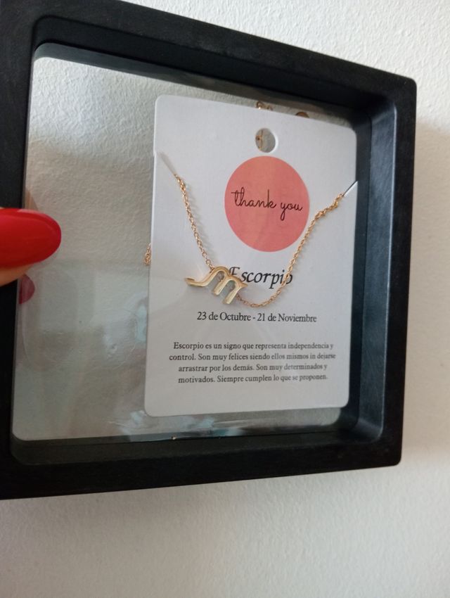 Colgante escorpio zodiaco