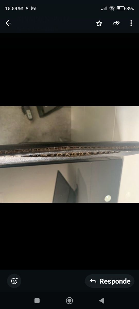 Mesa cristal negro y cuatro sillas