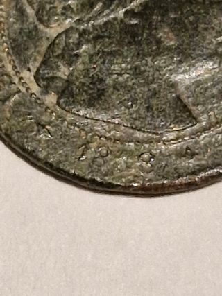 Medio céntimo escudo Isabel II 1868 Jubia