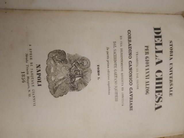 Storia universale della Chiesa 1856 Alzog