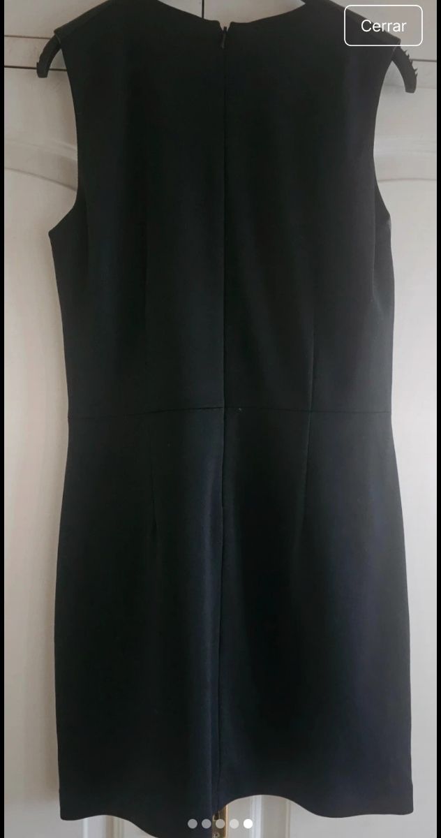 Vestido de cuero negro