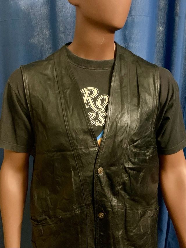 Chaleco motero  Dallas Cuero talla XL