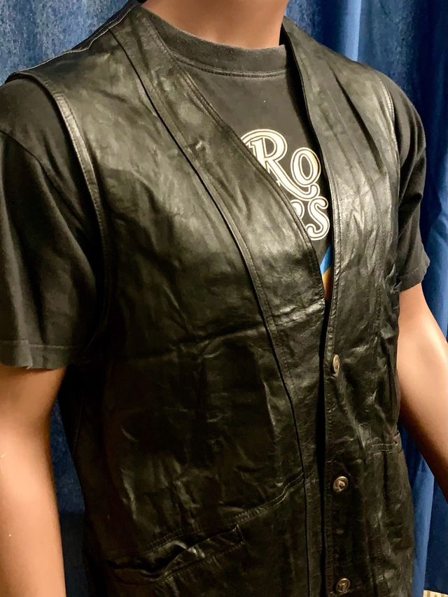 Chaleco motero  Dallas Cuero talla XL