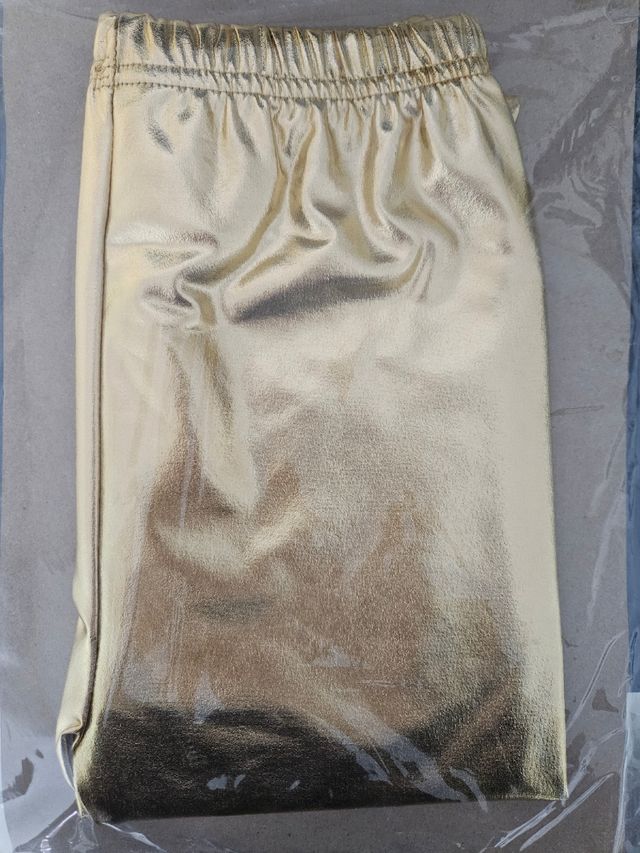 Leggins niña dorados