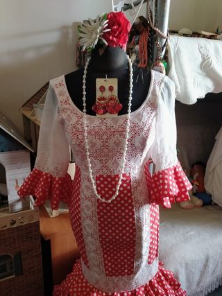 Traje flamenca gitana sevillana t 40