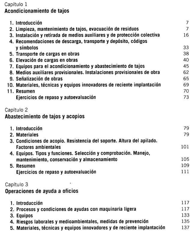 CONSTRUCCION. LABORES AUXILIARES DE OBRA.