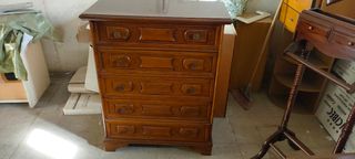Cassettiera più comodino in vero legno