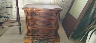 Cassettiera più comodino in vero legno