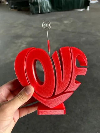 Portafoto scritta Love