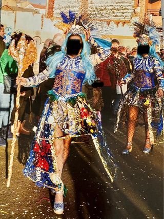 Disfraz carnaval sirena