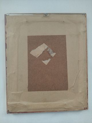 Antiguo cuadro punto de cruz