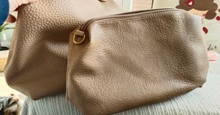 Bolso hombro beige