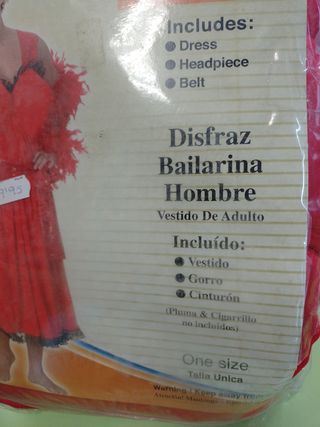 Disfraces, consulta unidades