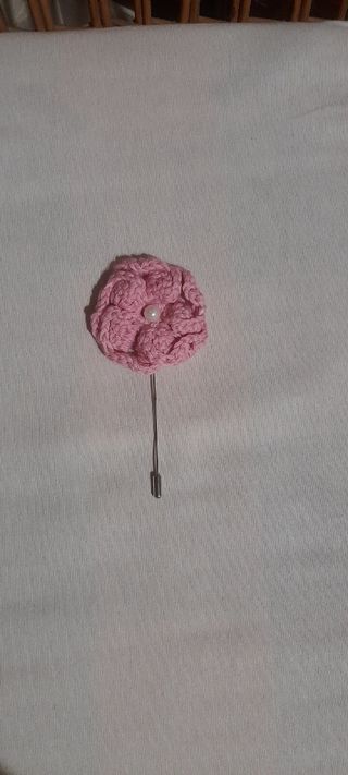 Broche Vintage de ganchillo