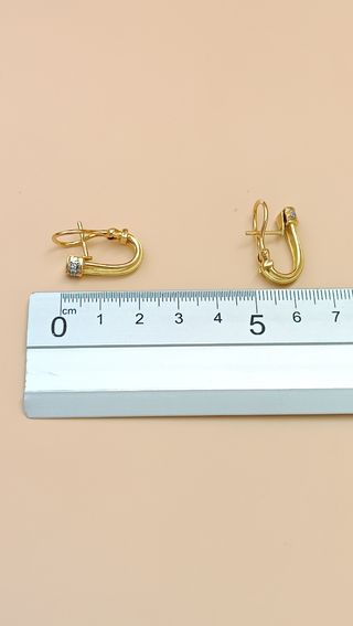 Pendientes de oro de 18kt.