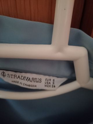 Camisa Stradivarius mujer azul