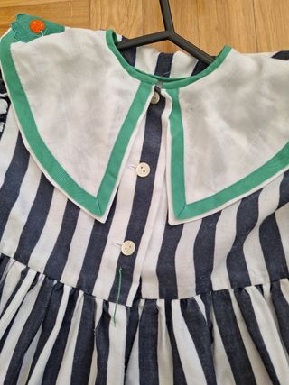Vintage vestido niña naranjas