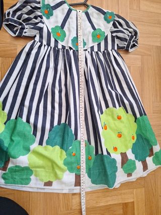 Vintage vestido niña naranjas