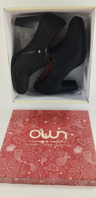 Zapatos tacón negros, talla 40