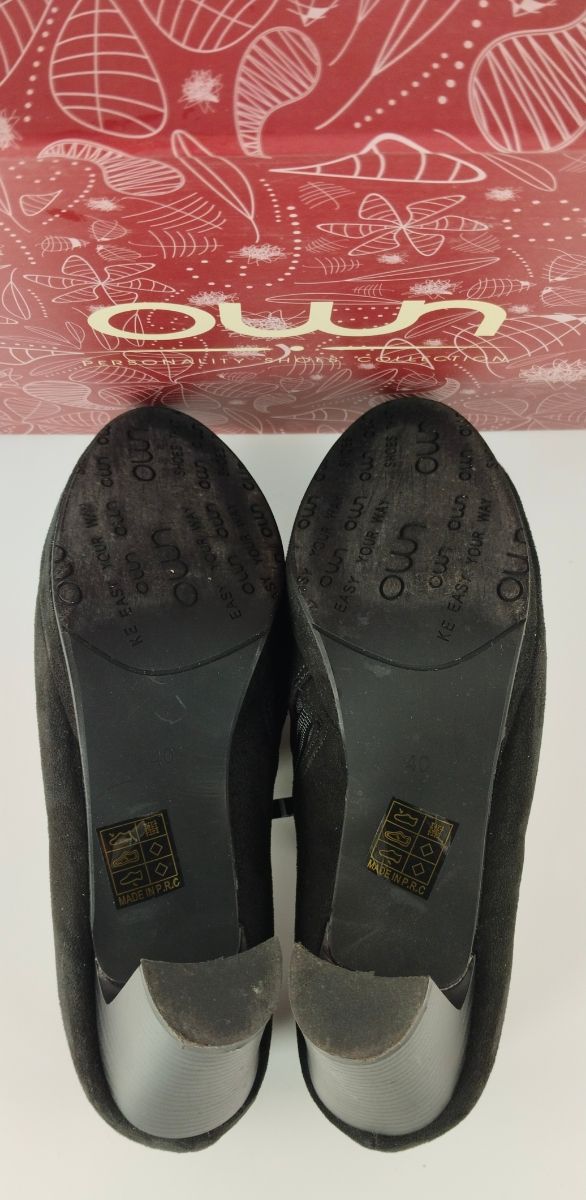 Zapatos tacón negros, talla 40