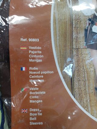 Disfraz mujer talla única