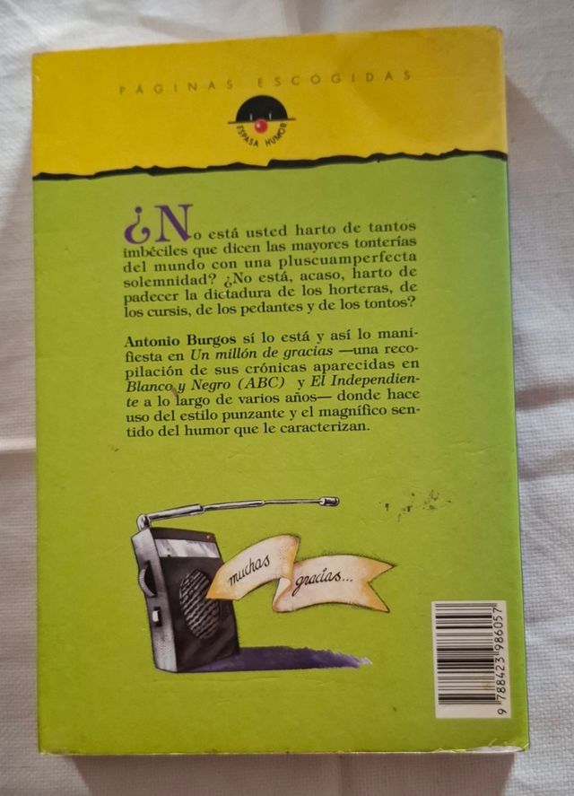 Un millón de gracias (Espasa humor) (Spanish Edition)