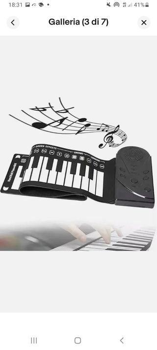 TASTIERA PIEGHEVOLE RICARICABILE USB