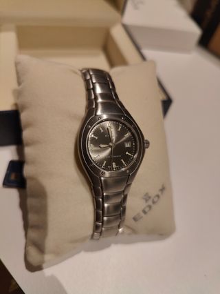 Reloj suizo Edox Acero Inox
