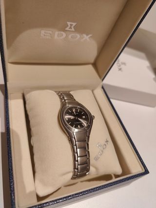 Reloj suizo Edox Acero Inox