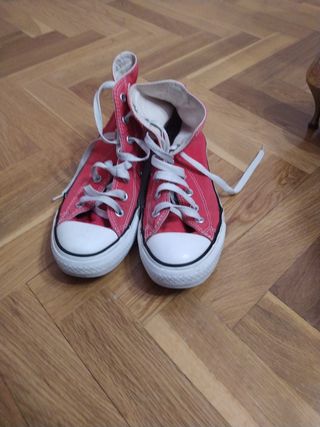Converse all star rojas