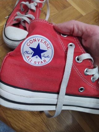 Converse all star rojas