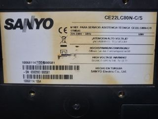 Tv sanyo hd 22 pulgadas.