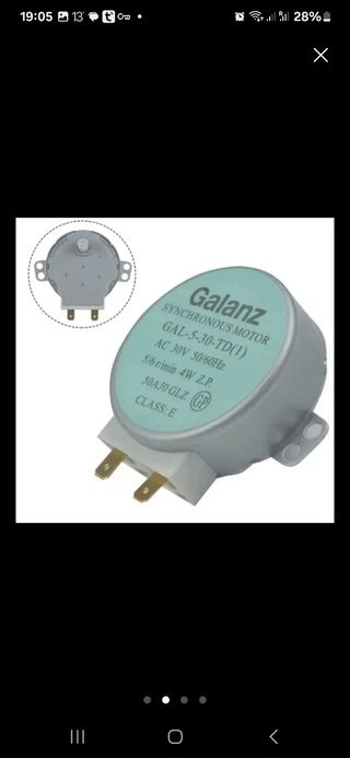 MOTOR MICROONDAS 30V 5-30-TD  NUEVO