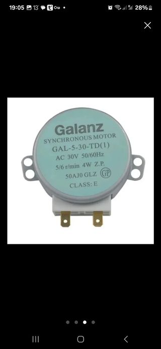 MOTOR MICROONDAS 30V 5-30-TD  NUEVO