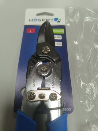 Tijera de chapa rectas