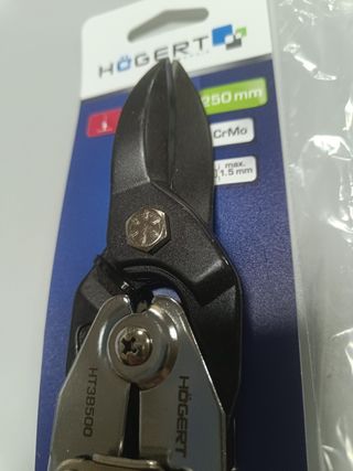 Tijera de chapa rectas