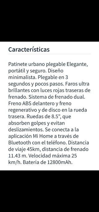 Patinete electrico xiaomi pro 2