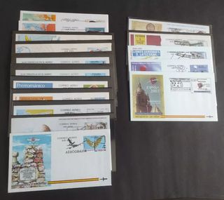 Colección 14 aerogramas ESPAÑA 1981 a 2002
