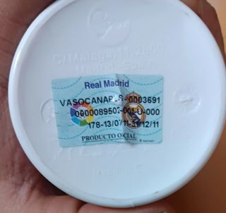 Vaso con pajita Real Madrid