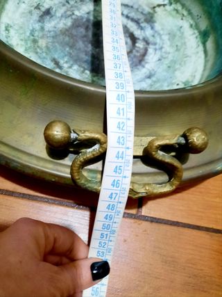 Braciere antico in ottone e rame anni 60