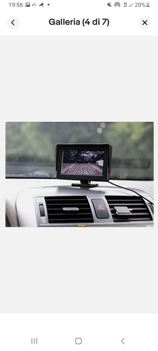 Portatarga con telecamera Retromarcia