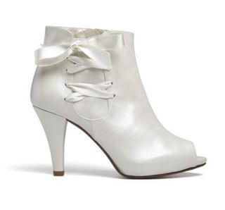 Botines LODI piel novia blanco roto satinado 38