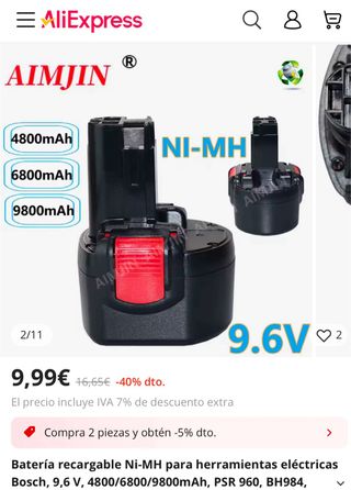 Taladro Bateria BOSCH 
