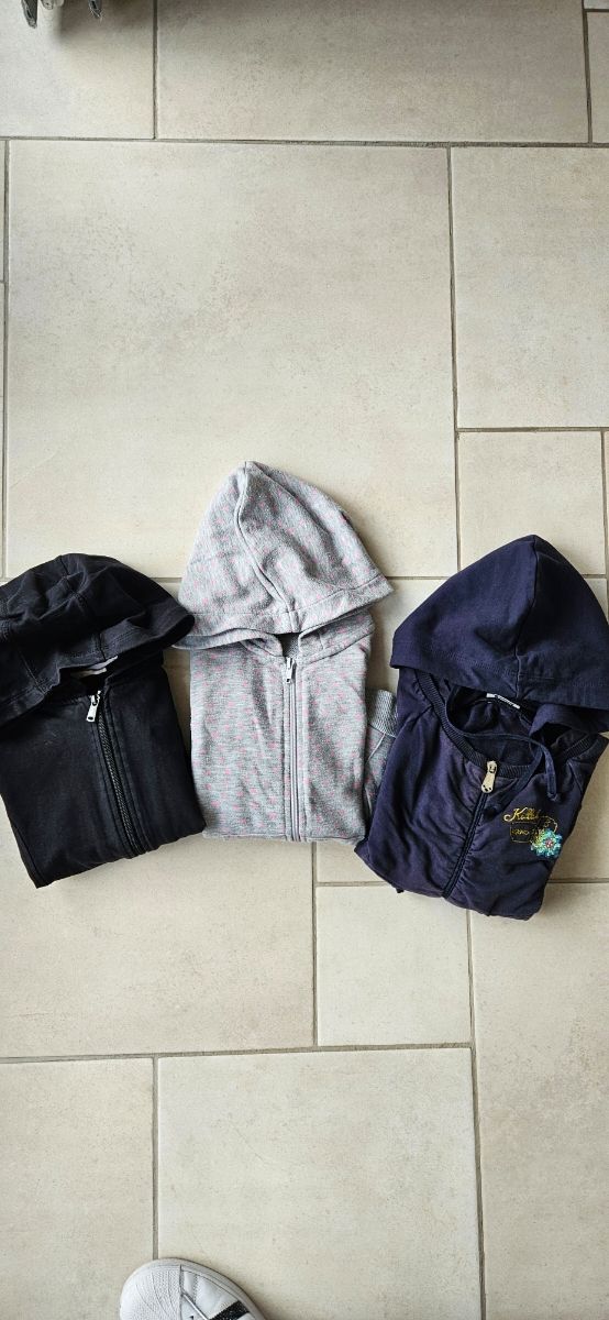 Set 3 giacchini bambina 5-6 anni