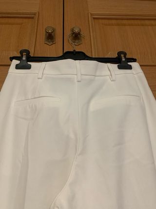 Pantalones pinza blancos