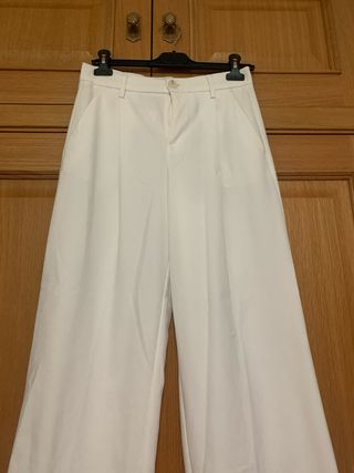 Pantalones pinza blancos