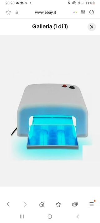 LAMPADA UV 36W FORNETTO PER UNGHIE