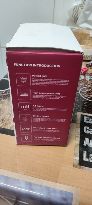 Depiladora de luz pulsada