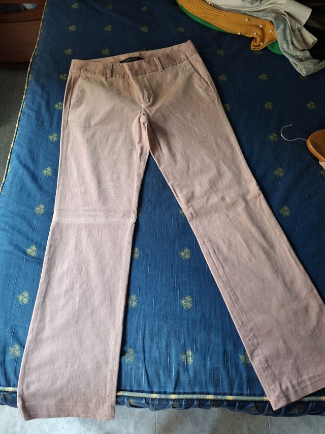 Pantalón pana rosa